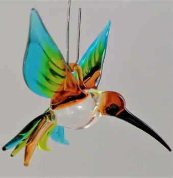 Hängevogel - Kolibri/klein (braun-grün-hellblau)